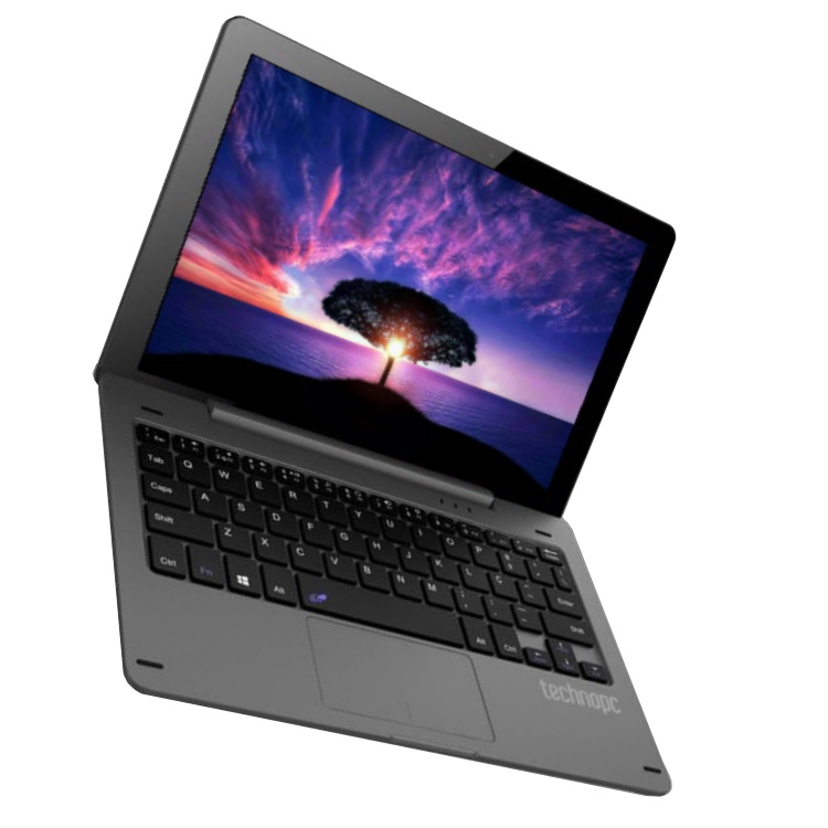 TECHNOPC UP102C 2in1-10.1 Dokunmatik Atom QC Z8350 4GB- 64GB EMMC- O/B HD W10 (1280 X 800)