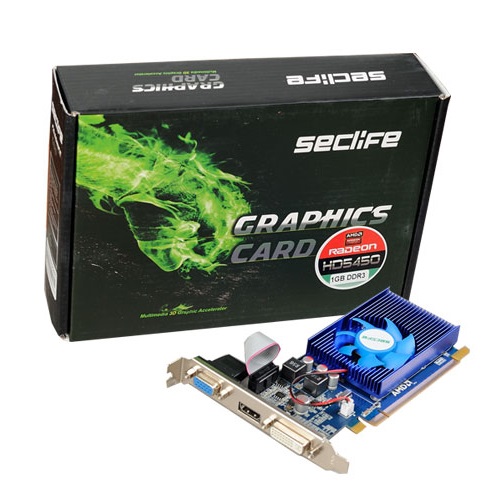 SecLife HD5450 1GB DDR3 64bit HDMI DVI PCIe 16X v2.0