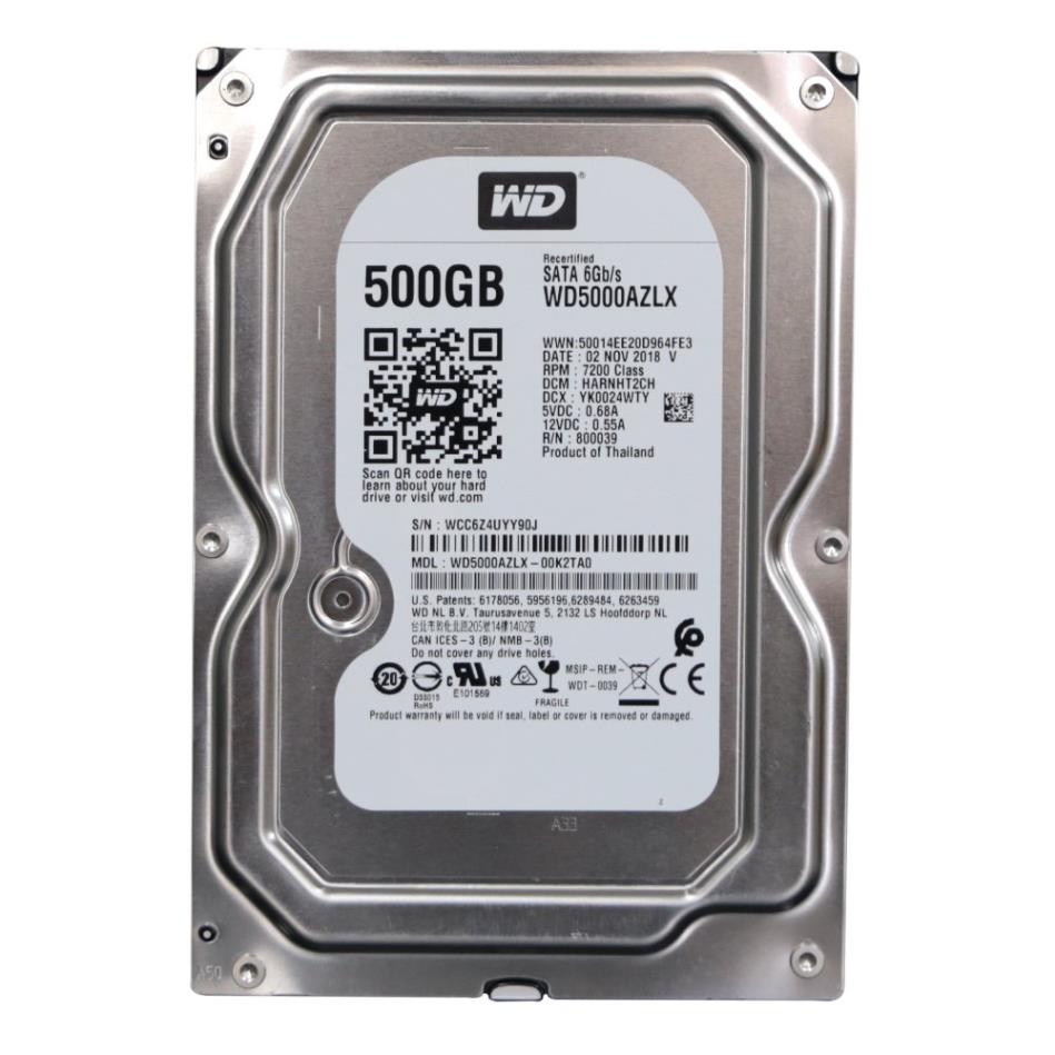 WD Blue WD5000AZLX 500GB 3.5